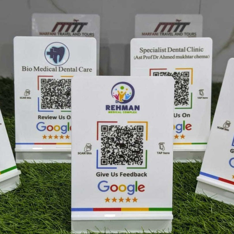 Google Review Qr code stand